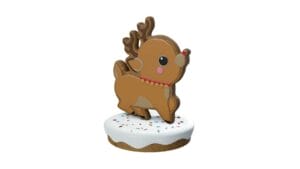 4.5' Gingerbread Rudolph Fiberglass Display