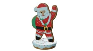 6' Gingerbread Santa Fiberglass Display
