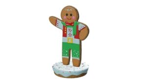 6' Oliver the Gingerbreadman Fiberglass Display