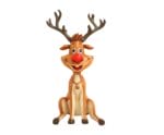 4.5' Sitting Reindeer Fiberglass Display