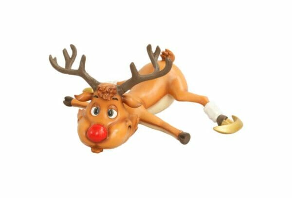 2.5' Skating Reindeer Fiberglass Display