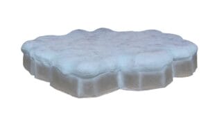 1' Snowflake Fiberglass Holiday Display