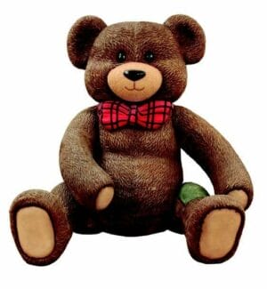 6.5' Red Teddy Bear Photo Op Fiberglass Display