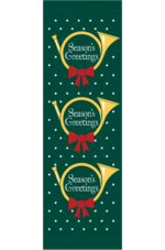 Creative Displays Season's Greetings Horns Trio Street Banner