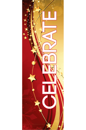 Creative Displays Celebrate Holiday Streamers Street Banner 20920