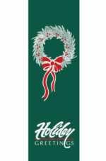 Creative Displays Holiday Greeting Wreath Street Banner 93672
