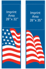 Creative Displays USA Double Flag Street Banner Set