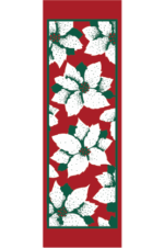 Creative Displays Stacked White Poinsettias Street Banner