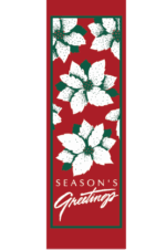 Creative Displays Festive Poinsettias Greeting Street Banner