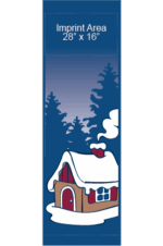 Creative Displays Gingerbread House In Country Street Banner s09418