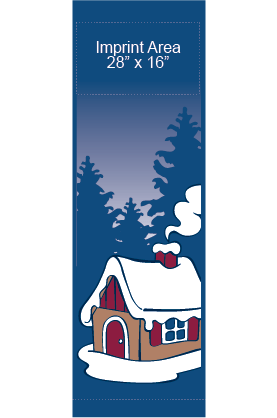 Creative Displays Gingerbread House In Country Street Banner s09418