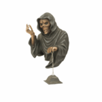 1.5' Skeleton With Lantern Halloween Fiberglass Display