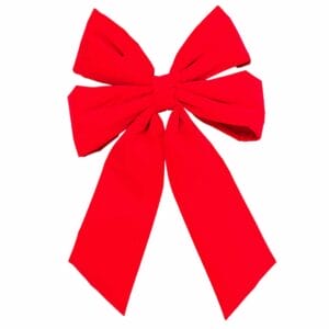 Creative Displays 24" Deluxe Red Velvet with Gold Trim Bows