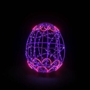 2 Foot Easter Egg Light 4 VP Fiberglass Display