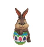 5 Foot Easter Bunny Leaning on Easter Egg Fiberglass Display
