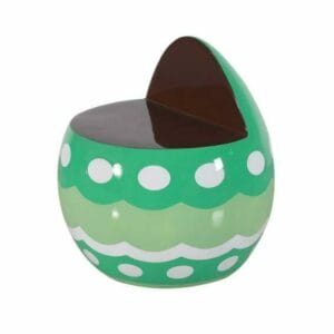 2 Foot Green Easter Egg Chair Fiberglass Display