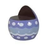 2 Foot Violet Easter Egg Chair Fiberglass Display