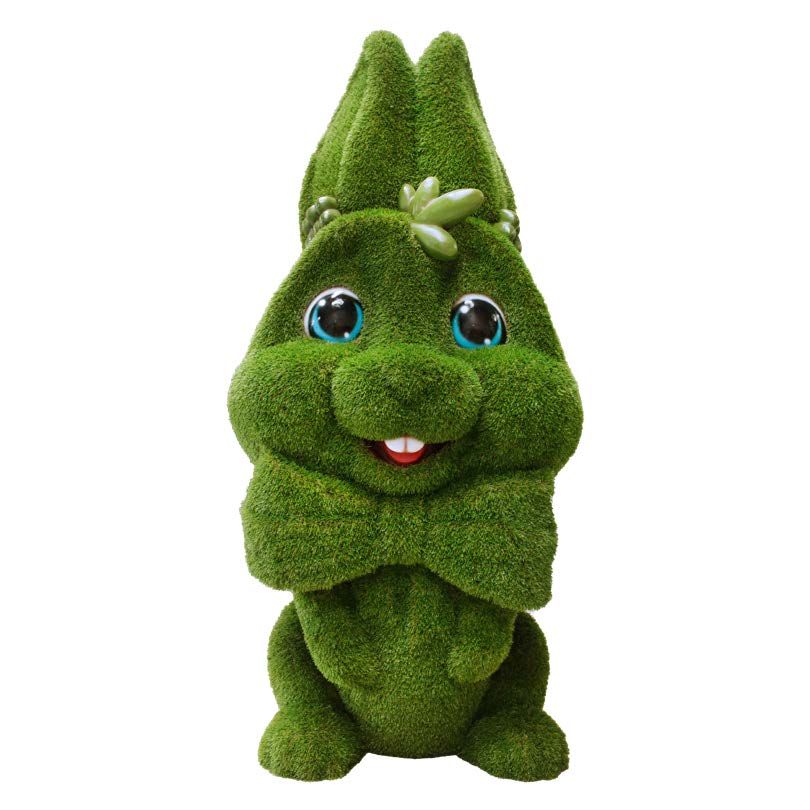 7 Foot Grass Easter Bunny Fiberglass Display