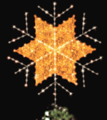 6' 6 Point Snowflake LED Commercial Tree Topper