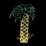 18' Palm Tree Holiday Light Display