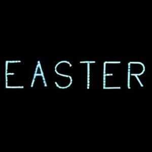 18" Easter Sign Holiday Light Display