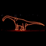19' Animated Brontosaurus Holiday Light Display
