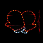 4' Mittens Pole Mount Holiday Light Display