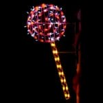 5' Candy Sucker Pole Mount Holiday Light Display
