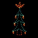 7' Carrot Tree Holiday Light Display