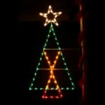 7' X Christmas Tree Pole Mount Holiday Light Display