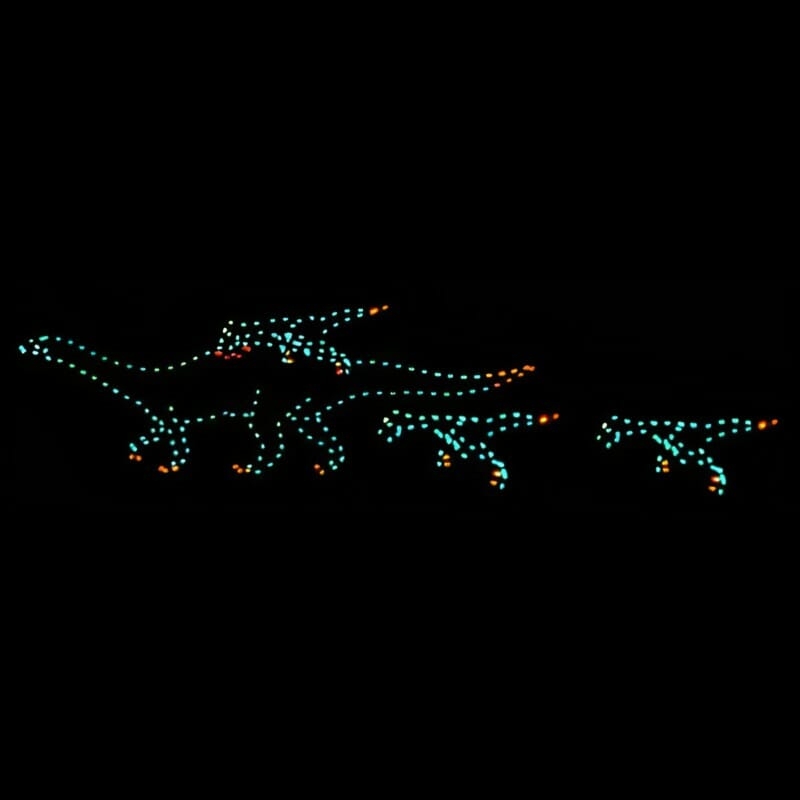 8' Animated Raptor Attack Holiday Light Display