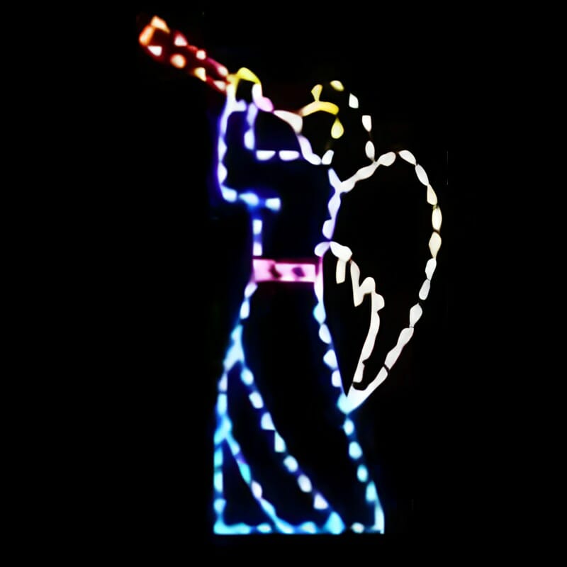 8' Trumpeting Angel Holiday Light Display