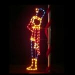 8.5' Side View Soldier Pole Mount Holiday Light Display