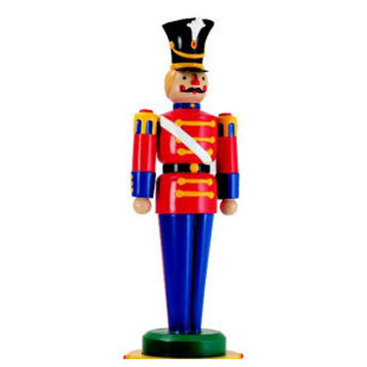 6' Red and Blue Toy Soldier Fiberglass Holiday Display