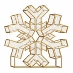 Shimmering Snowflake Dimensional Display