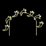 13' Ghost Arch Halloween Light Display