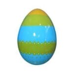 6' Blue and Green Easter Egg Fiberglass Display