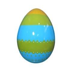 6' Blue and Green Easter Egg Fiberglass Display