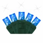 5MM 50 LIGHT LED BLUE STROBE LIGHT STRINGS