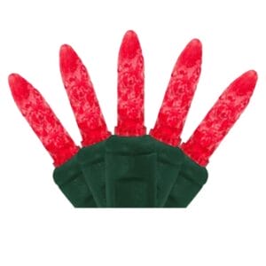 M5 50 Light LED Red Christmas Lights