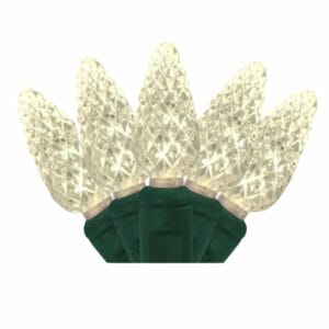 C6 50 LIGHT LED WARM WHITE CHRISTMAS LIGHTS