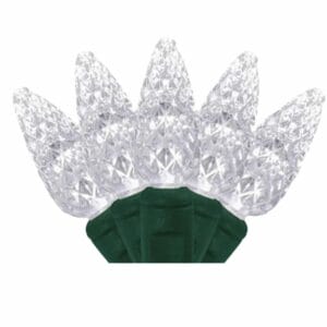 C6 50 LIGHT LED PURE WHITE CHRISTMAS LIGHTS