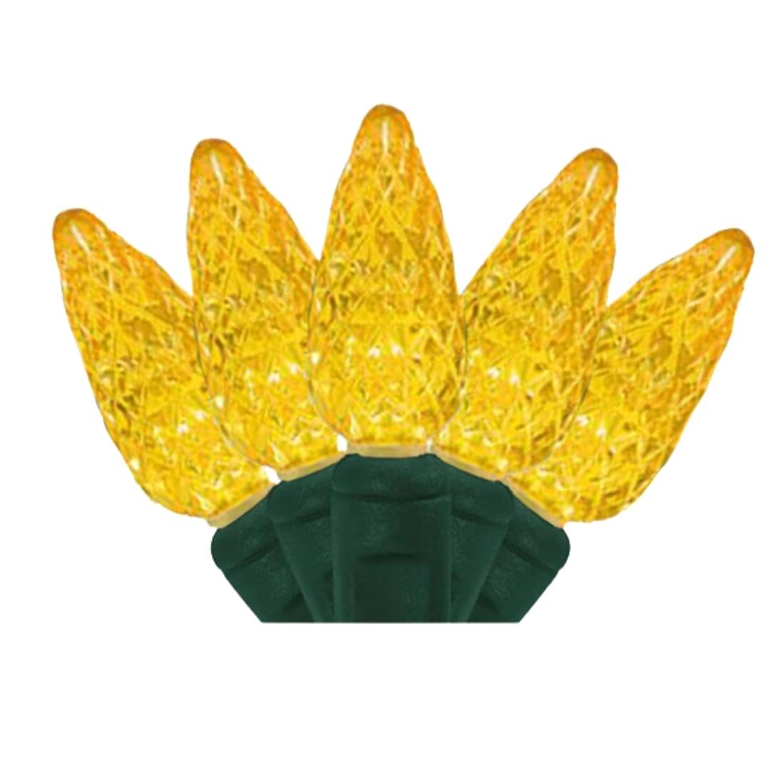 C6 50 LIGHT LED YELLOW CHRISTMAS LIGHTS
