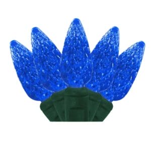 C6 70 LIGHT LED BLUE CHRISTMAS LIGHTS