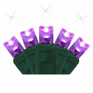 5mm 50 Light LED Purple Strobe Light Strings