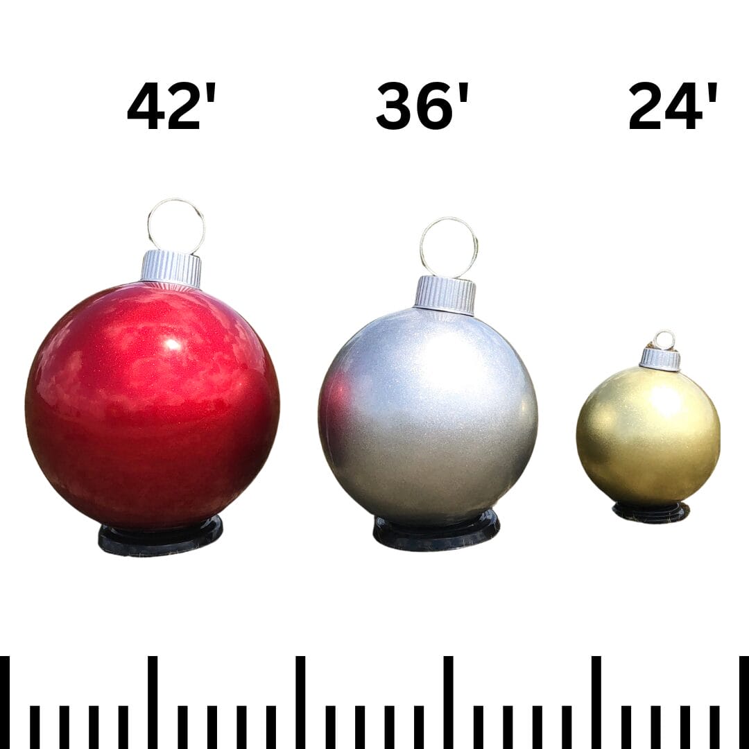 Giant Fiberglass Ornament Stack